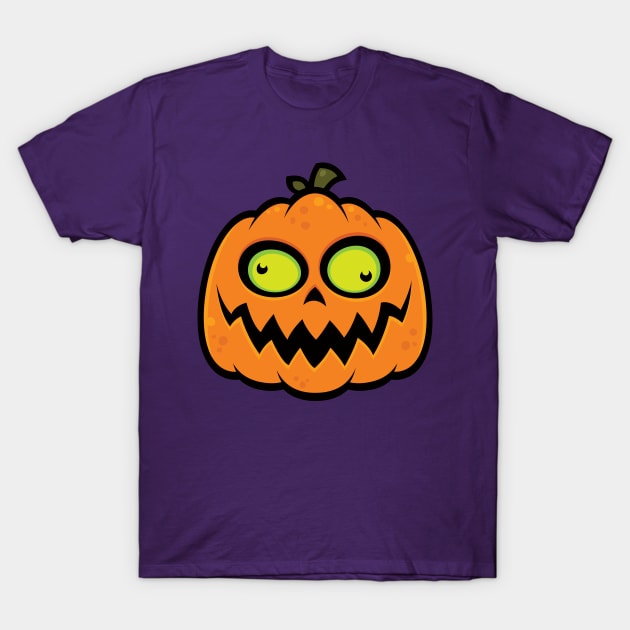 Crazy Pumpkin T-Shirt by fizzgig